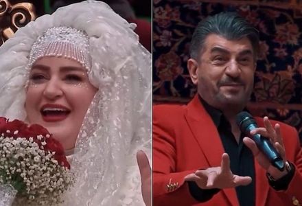 اجرای آهنگ گوگوش توسط محمود شهریاری در عروسی نعیمه نظام‌دوست/ ویدئو